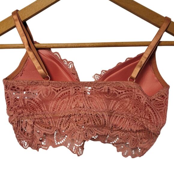 NWT Frederick's of Hollywood Finley Floral Lace Bralette Fairy Core Size L - Picture 5 of 6